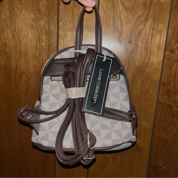 Geometric Patterned New Mini Backpack - Picture 6 of 8